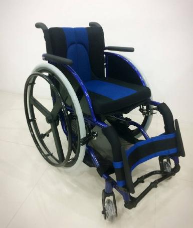 วีลแชร์อลูมิเนียมอัลลอยด์ Wheelchair ATH-723 Blue Sport Mag (Item 10323)