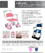 รถเข็นนั่งถ่าย และอาบน้ำ จากญี่ปุ่น รุ่น SW-21W (Item code 10290) ลด 10% จากราคาหน้า web